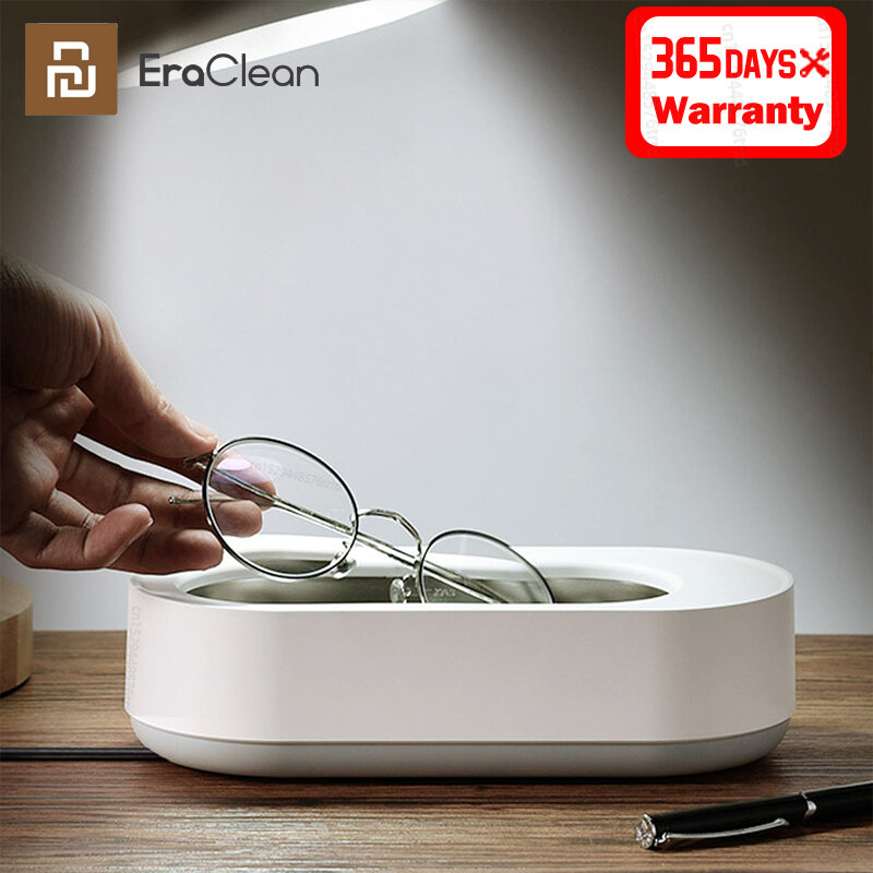 Xiaomi New EraClean Ultrasonic Cleaning Machine 45000Hz High Frequency Vibration Wash  Cleaner Washing Jewelry Glasses Watch