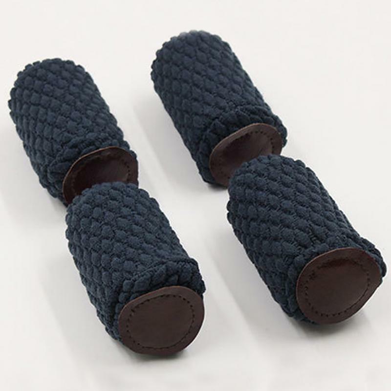 4 Teile/satz Reduzieren Lärm Stricken Anti-slip Möbel Socken Zuverlässige Verdicken Boden Schutz Solid Stuhl Beine Tisch