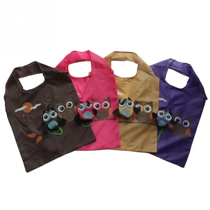 Cute Animal Owl Shape składana torba na zakupy przyjazne dla środowiska panie prezent składana torba na zakupy wielokrotnego użytku przenośna torba podróżna na ramię nowość