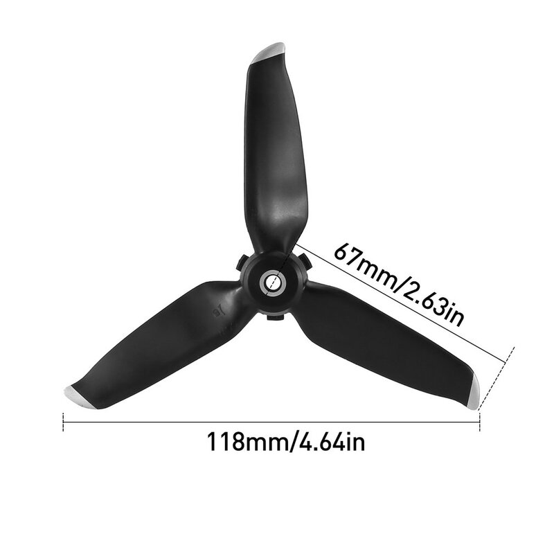 2/4/8pcs FPV Combo Drone Three Leaves Propellers for DJI FPV Propeller Quick Release Blade Props Noise Reduction Accessoires