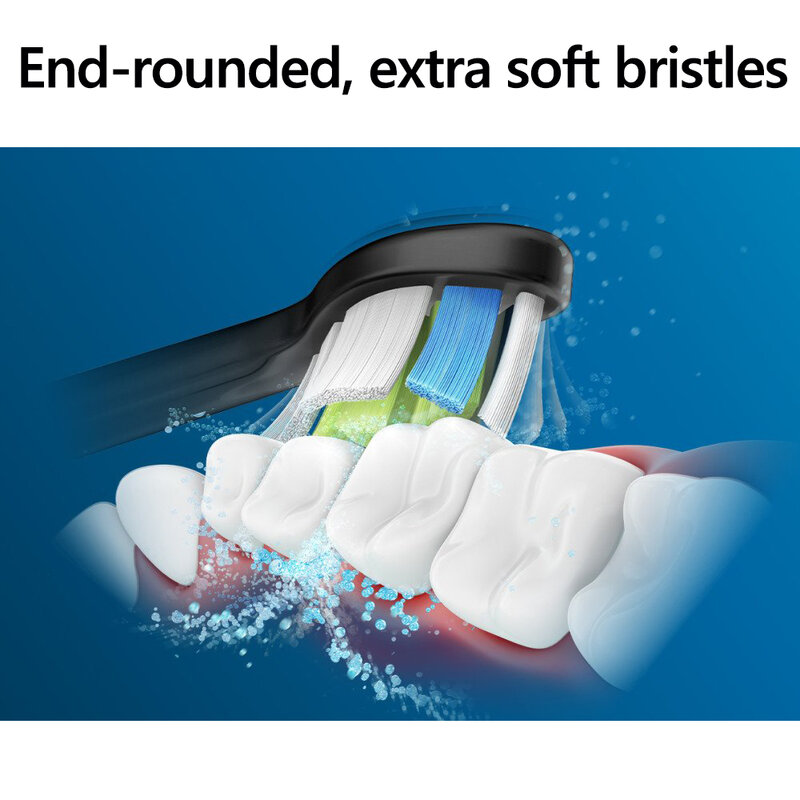 Cabeças de escova de dentes de substituição de controle de placa compatível com philips sonicare gumhealth proresults hx9023, 2 séries hx6211, hx6250