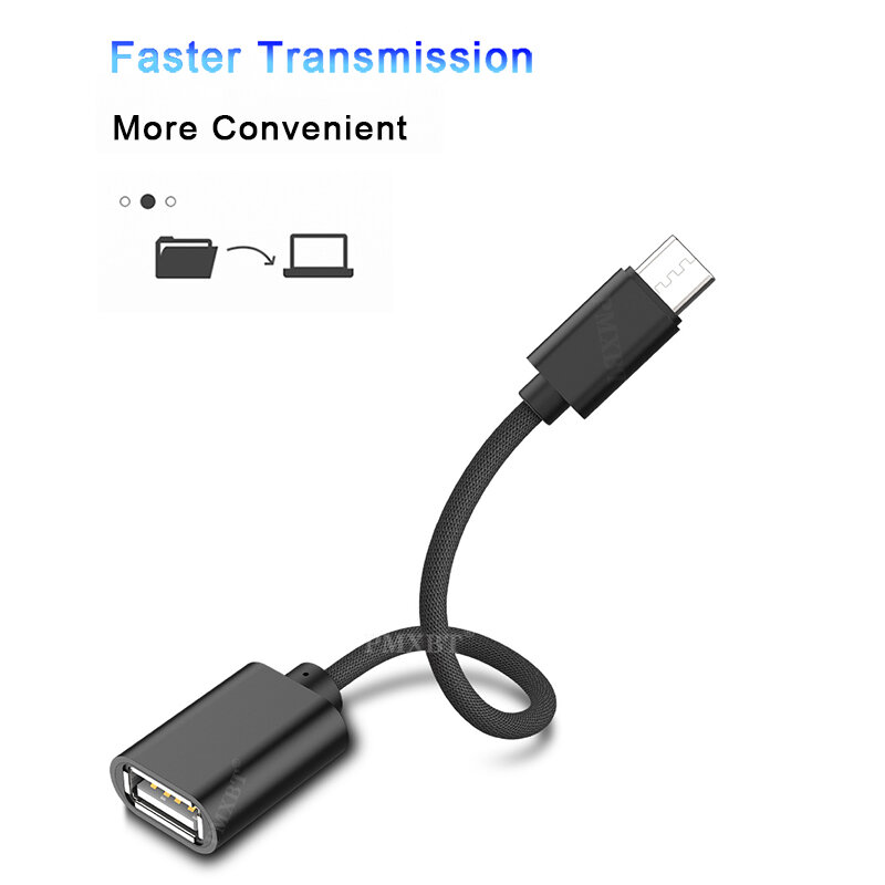 OTG USB 2.0 To Type C Cable For Samsung Galaxy A51 Adapter USB A Female to Type C For Xiaomi Huawei MacBook Mouse Gamepad Tablet