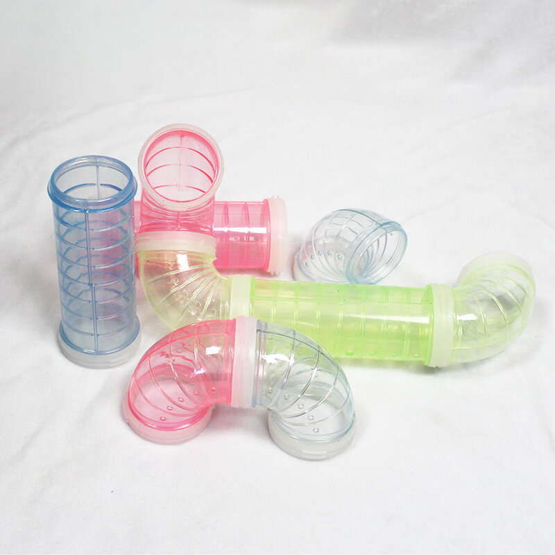 New Hamster Six-Through Tunnel Fittings Transparent Acrylic Cage Hamster Accessories Cheap Small Pet Toys Supplies
