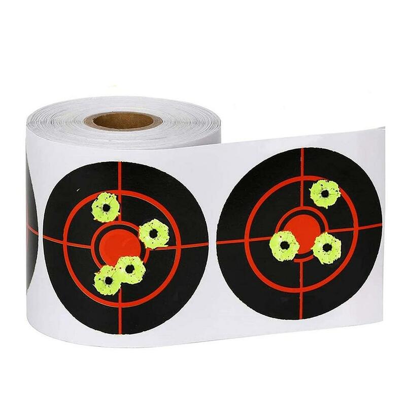 100/250pcs/roll Splatter Target Shooting Stickers łatwa instalacja do fotografowania wewnątrz/na zewnątrz łucznictwo 1 Roll Shooting Target