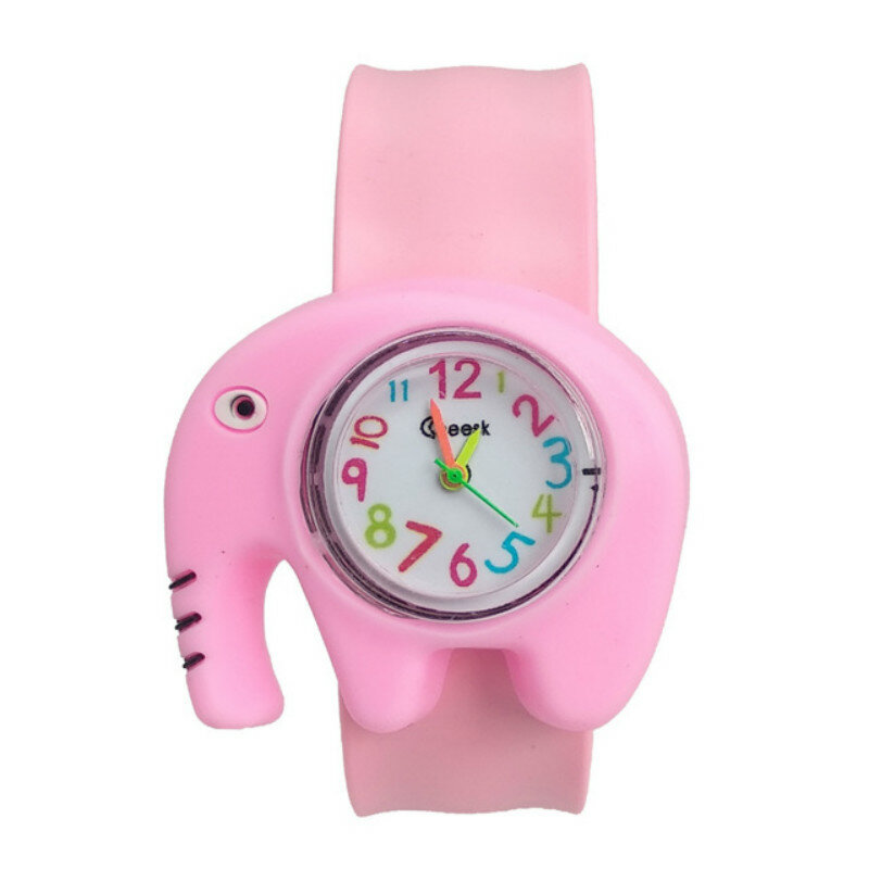 Детские часы 3D в форме слона, спортивные часы для мальчиков и девочек 3-10 лет