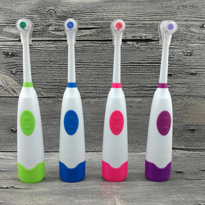 Set di spazzolini elettrici a 2 teste, igiene orale, non ricaricabile, bambini, 1 set
