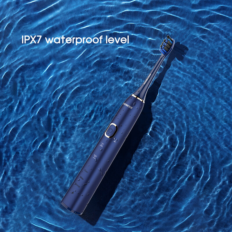 [Zs] 3d touch, 3 modo/potência, recarregável indutivo base de carregamento rápido aldult inteligente sonic escova de dentes elétrica ipx7 escovas de dentes