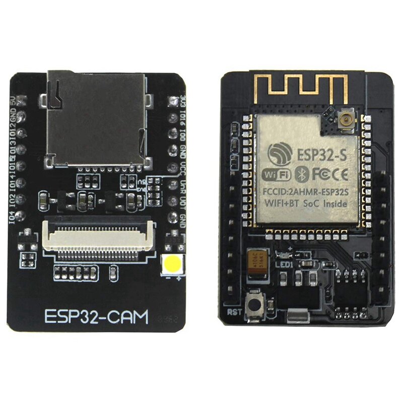 2 Set Esp32-Cam 카메라 Wifi + Bluetooth 모듈 Ov2640 2Mp 카메라 모듈이 장착 된 4M Psram 듀얼 코어 32 비트 Cpu 개발 보드