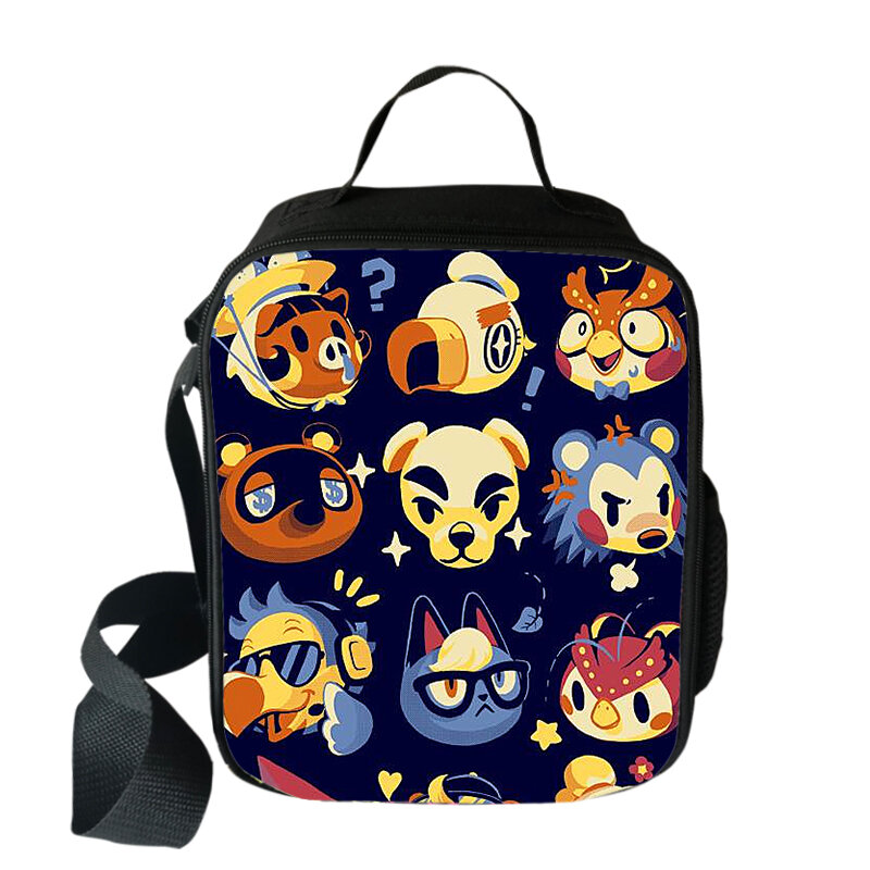 Animal Crossing Portable Lunch Bag Women Men Picnic Camping Thermal Insulated Bag Student School Food Storage Bag