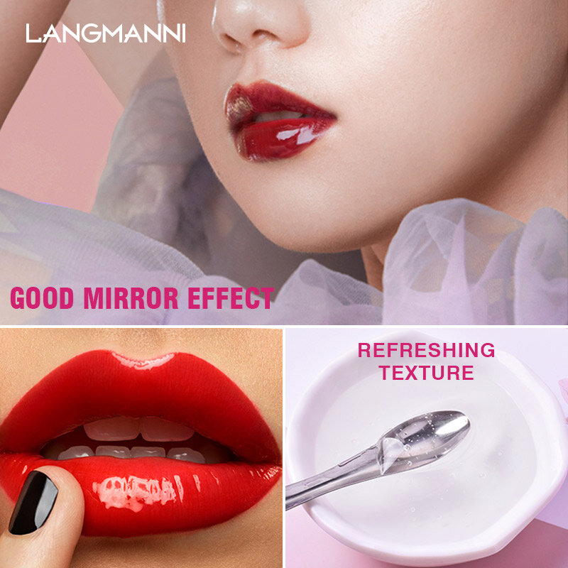 50ml DIY Lipstick Emulsion Raw Material Moisturizing Transparent Lip Gloss Base Oil Moisturizing Non-stick Gel Lip Gloss TSLM1