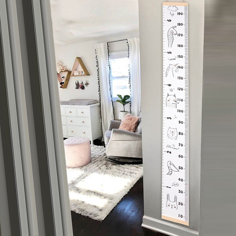 ベビー写真の小道具木製壁掛けベビー高さ測定定規子供育つかわいいルーム装飾成長チャート記録