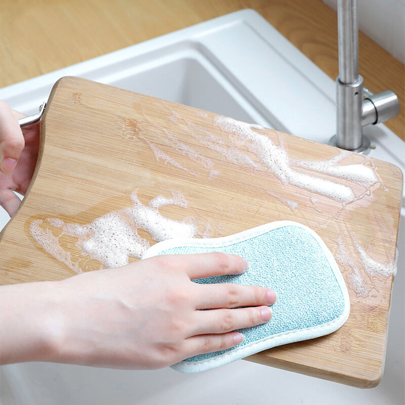 Esponja mágica de limpeza para cozinha, pano de limpeza mágico para lavar pratos escova