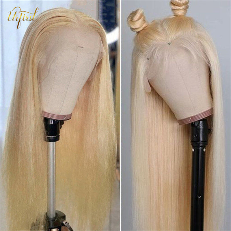 613 koronkowa peruka na przód brazylijska 13x4 koronkowa peruka z ludzkich włosów dla czarnych kobiet miód blond koronkowa peruka na przód 30 cali koronkowa peruka na przód