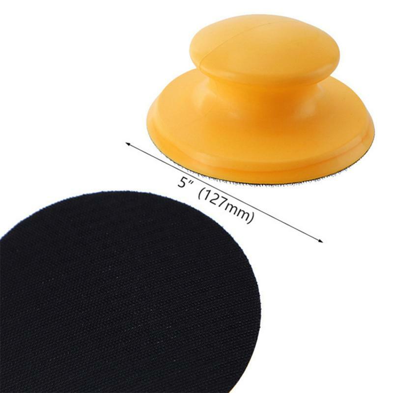 5/6 Inch Sanding Disc Holder Sandpaper Backing Polishing Pad Hand Grinding Block PU Foam Sanding Disc Polishing Tools