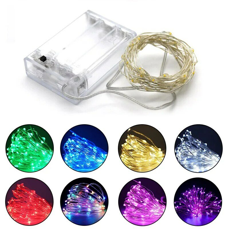2021 Christmas LED String light 10M 3AA Battery Operated Garland Outdoor Indoor Home Christmas Decoration fairy Light Led Strip