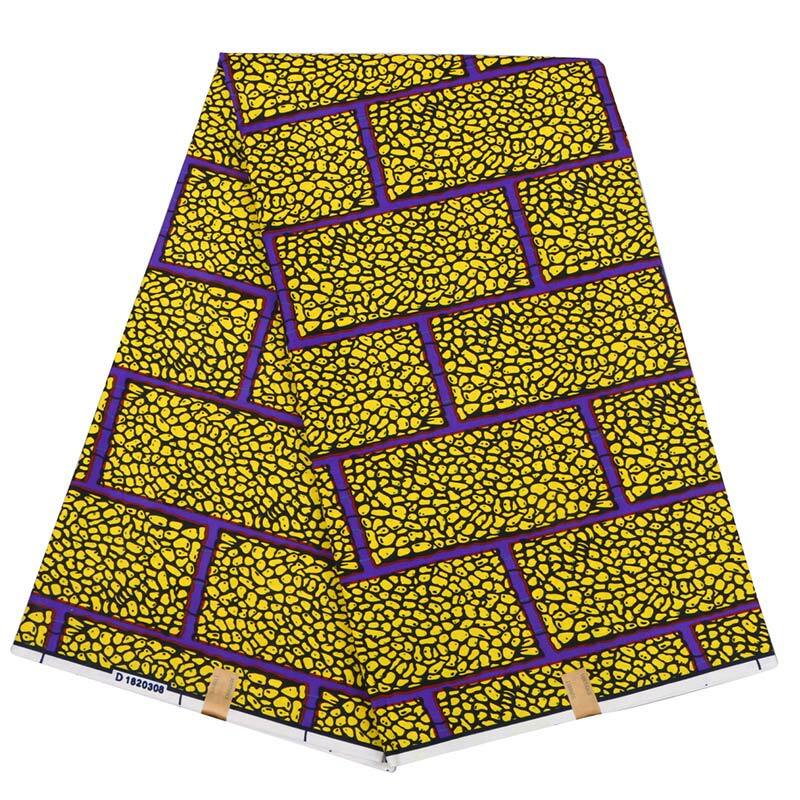 Африканская ткань, гарантия 100% натурального воска, ткань из полиэстера, высококачественная ткань для украшения одежды ручной работы, сдела...