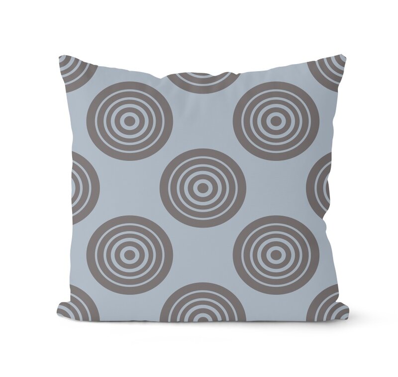 Azul nórdico e cinza capa de almofada 45*45cm poliéster geométrica fronha travesseiro capa decorativa almofadas decoração para casa lance