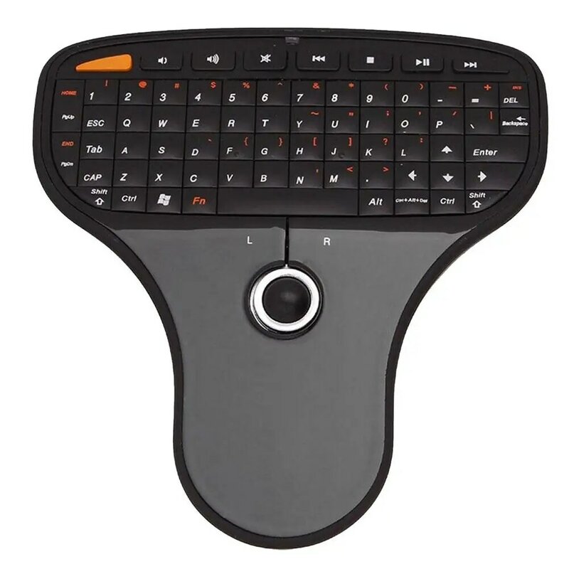 Miniteclado remoto inalámbrico N5901, Air Mouse con Trackball, función de Control Multimedia ultraligera para Android TV Box