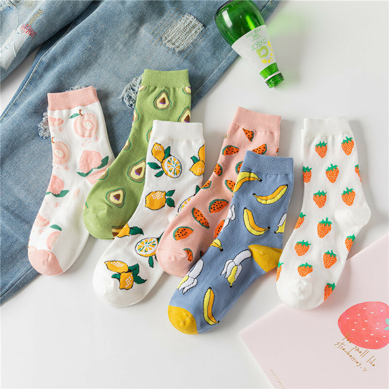 2019 Autumn And Winter New Two Bars Cotton Ladies Pile Pile Socks Harajuku Sports School Wind Double Needle In The Tube Socks
