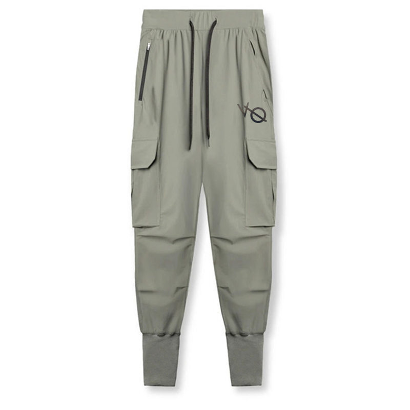 Pantalones Cargo elásticos para hombre, pantalón militar con múltiples bolsillos, para correr al aire libre, moda Harajuku