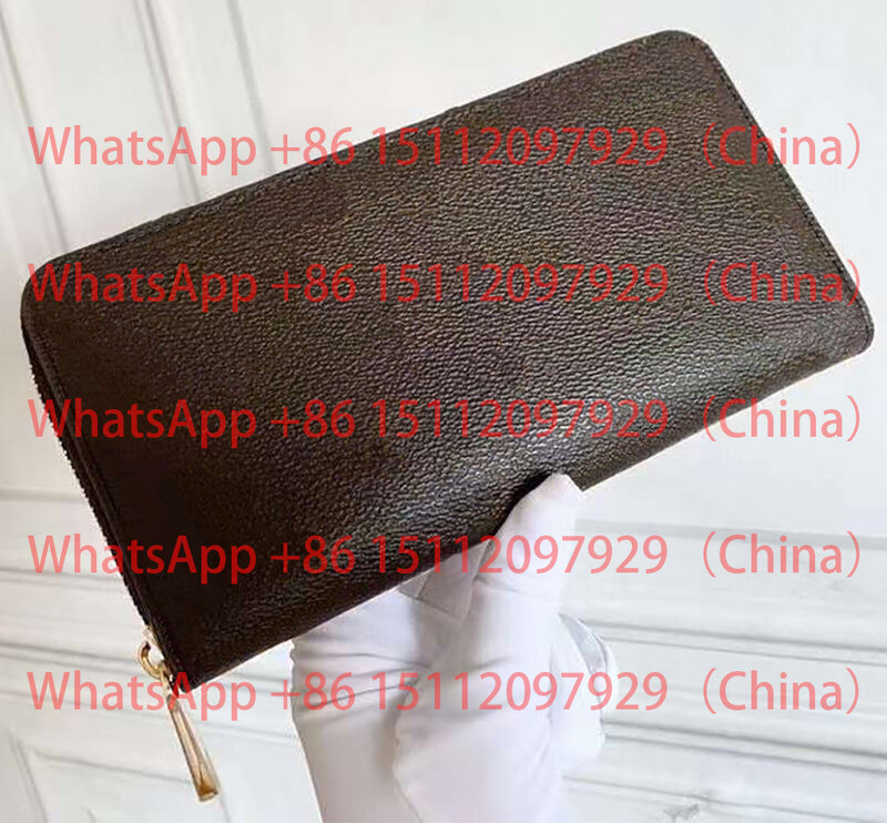 2021 upgraded version of leather and cowhide long zipper wallet, luxury brand handbag, multi-compartment wallet