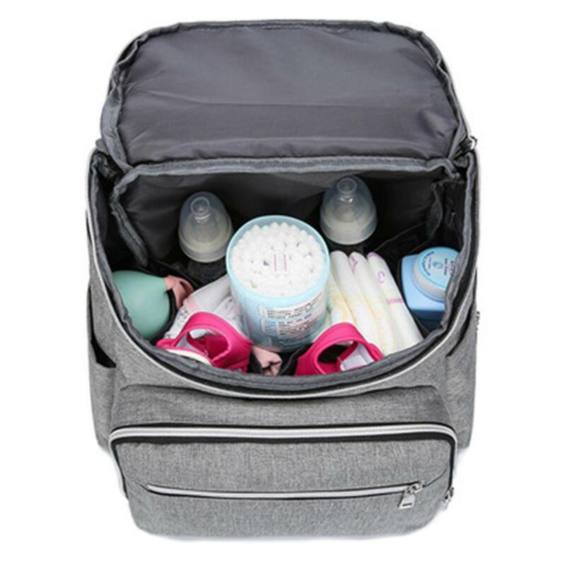 Large Mummy Diaper Bag USB/Earphone Baby Nappy Travel Backpack Bottle Hold Nappy Bag Mummy Nappy Diaper Bag