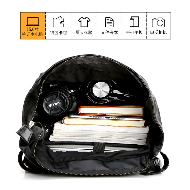 Рюкзак YILIANLaptop с защитой от кражи, водонепроницаемый школьный ранец с USB-зарядкой, вместительный деловой дорожный портфель