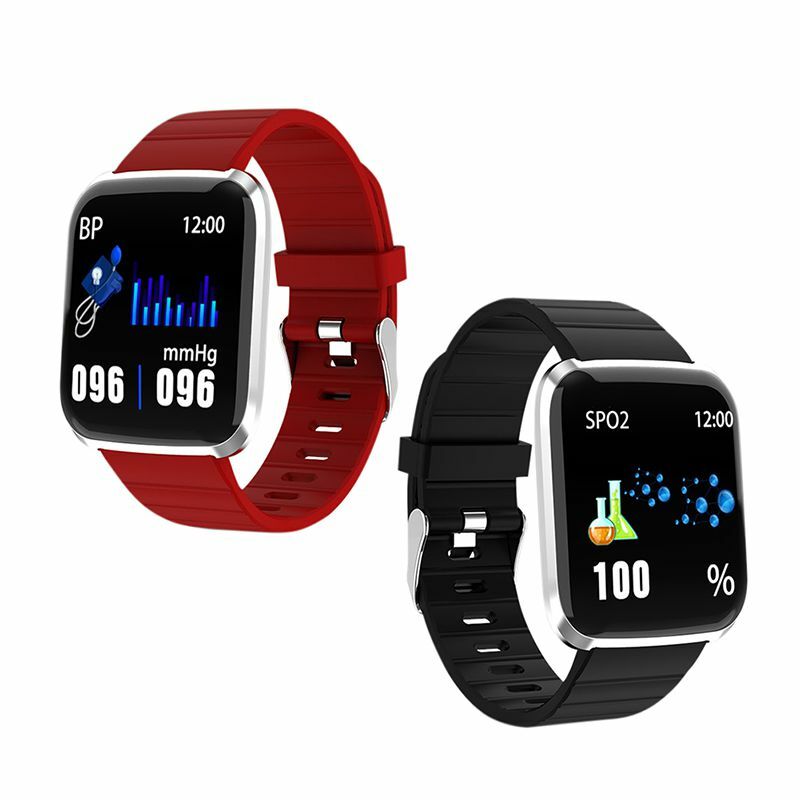 Reloj inteligente 116pro reloj inteligente pulsera de frecuencia cardíaca Monitor de presión arterial rastreador de Fitness IP67 reloj deportivo impermeable para hombre