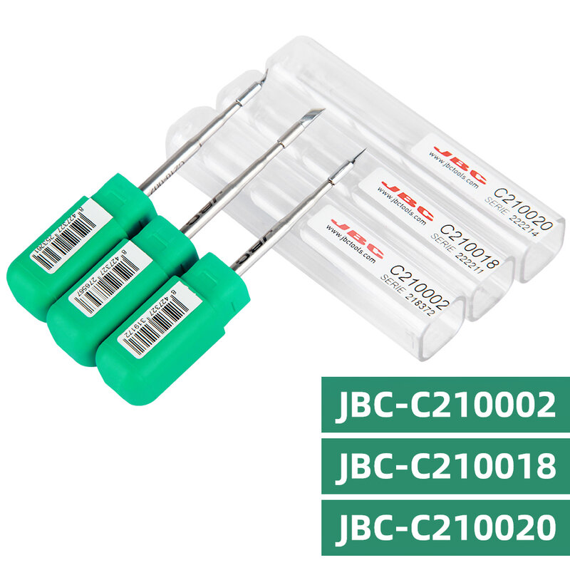 JBC ujung besi solder asli, ujung pengelasan C210 C115 untuk JBC T210 NT10 T26/T26D stasiun solder