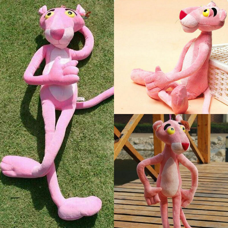 38cm Cute Cartoon Leopard Pink Panther Plush Toys Stuffed Animal Baby Toy Kid Doll Gift