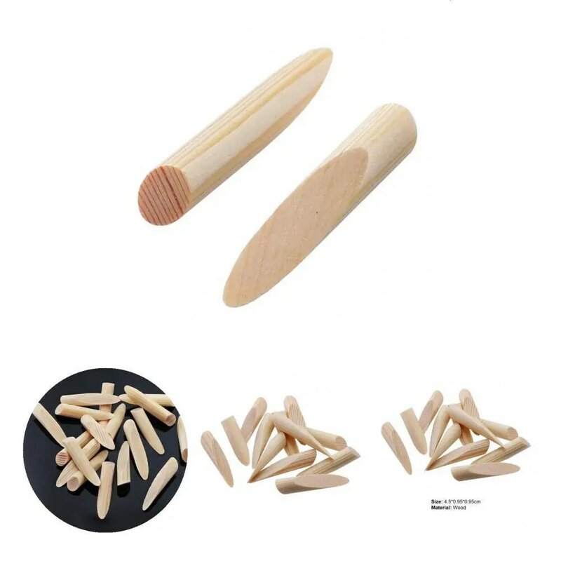 Compatto con accessori per scatole di plastica spina per fori in legno di pino professionale spina per fori tascabili solidi spina per fori di pino 50 pezzi