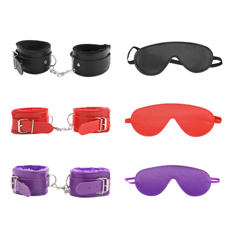 EXVOID плюшевые наручники эротические SM фиксаторы манжеты на лодыжку наручники для БДСМ бондаж для глаз маска секс-игрушка для пар
