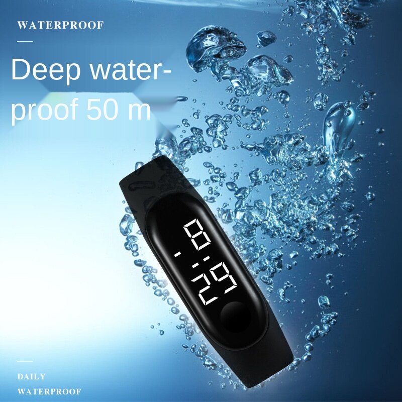 Nowe mody zegarek studencki para głęboki wodoodporny czas wolny sport dotykowy elektroniczny zegarek LED