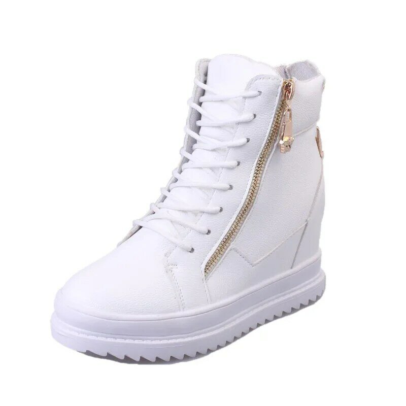 Platforma trampki damskie białe buty kobieta platforma obuwie damskie obuwie klinowe obcasy Lady sneakers Woman Shoe 2021
