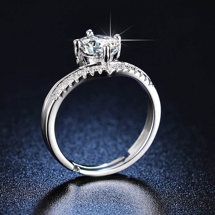 Sodrov anéis de prata esterlina anel de diamante anéis de casamento anéis de anel de prata para mulher