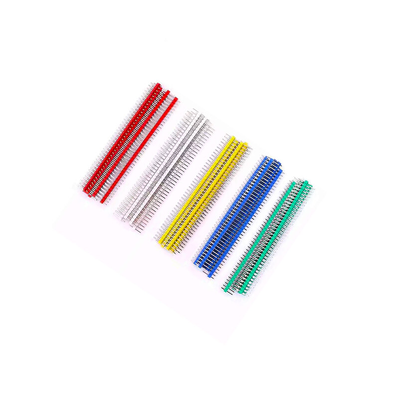 10PCS/LOT 2.54mm Single Row Male Double Row Male 40PIN 1*40P Breakable Pin Header Connector Strip PCB Socket Board Pin Header