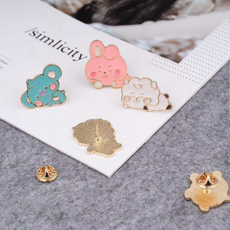 Hbts Perifere Bangtan Jongens Groepen Badge Broche Cartoon Schattige Legering Pin Kleding Accessoires Kleine Geschenken