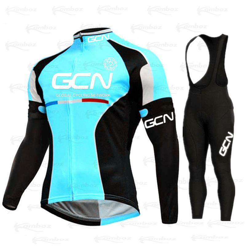 ใหม่2022 GCN Pro ขี่จักรยาน Jersey ชุดแขนยาว Mountain จักรยานขี่จักรยานเสื้อผ้า Breathable MTB จักรยานเสื้อผ้าชุดสวมใ...