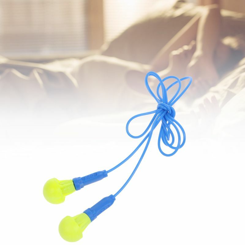 Soft Foam Corded Ear Plugs Hearing Protection Noise Reduction Earplugs Reusable 