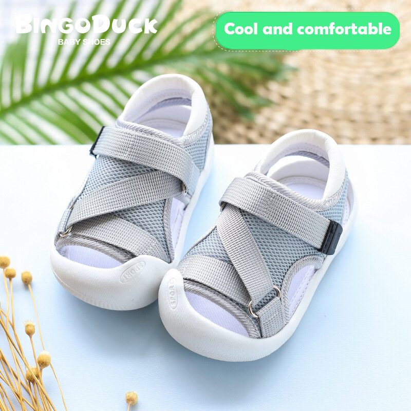 Sandalias para caminar para niña, zapatos de lona para bebé, color negro, gris y rosa, zapatillas de verano para recién nacido, zapatos de playa 2021