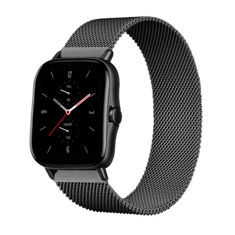 Metal Magnetic Loop 20mm 22mm watch strap For Samsung Galaxy watch 3 45mm 41mm/Active 2 46mm 42mm Gear S3 Huawei GT2e band