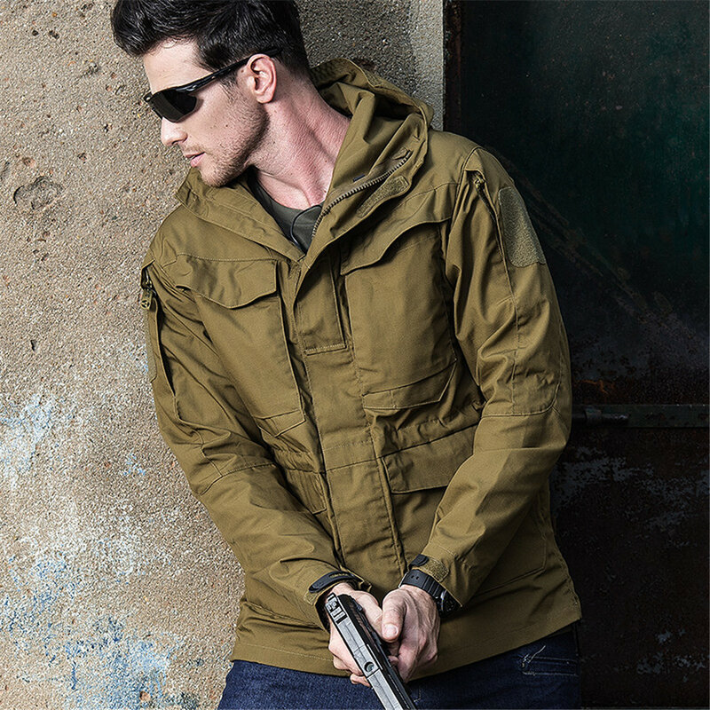 M65-chaquetas tácticas militares para hombre, chaqueta cortavientos impermeable, H