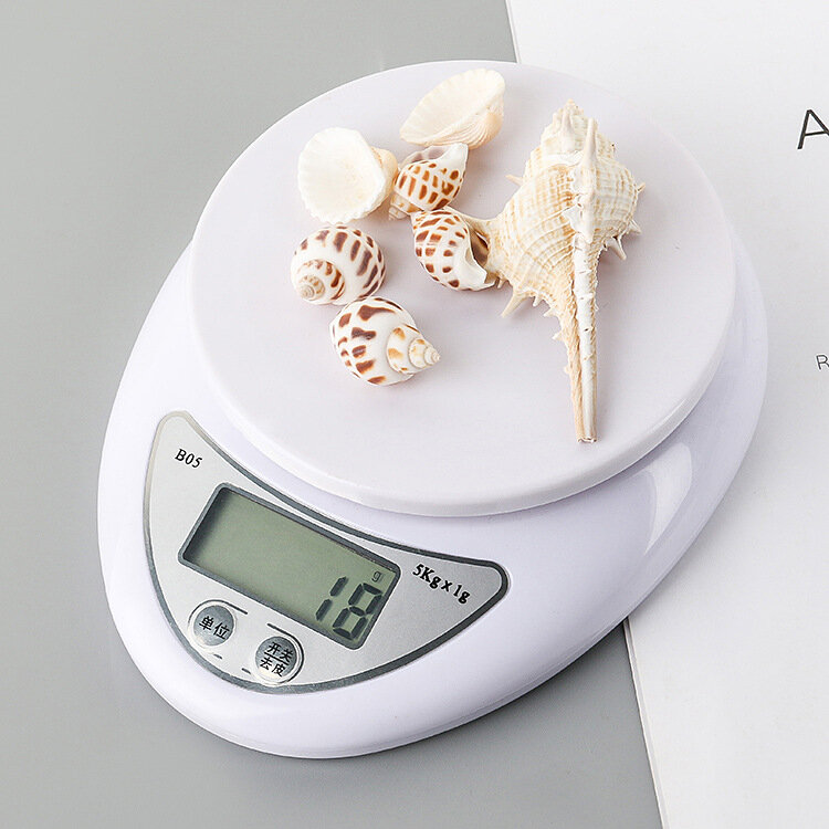 5kg/1g Portable Digital Food Scale LED Electronic Scales Postal Food Balance Measuring Weight Kitchen LED Electronic Food Scales