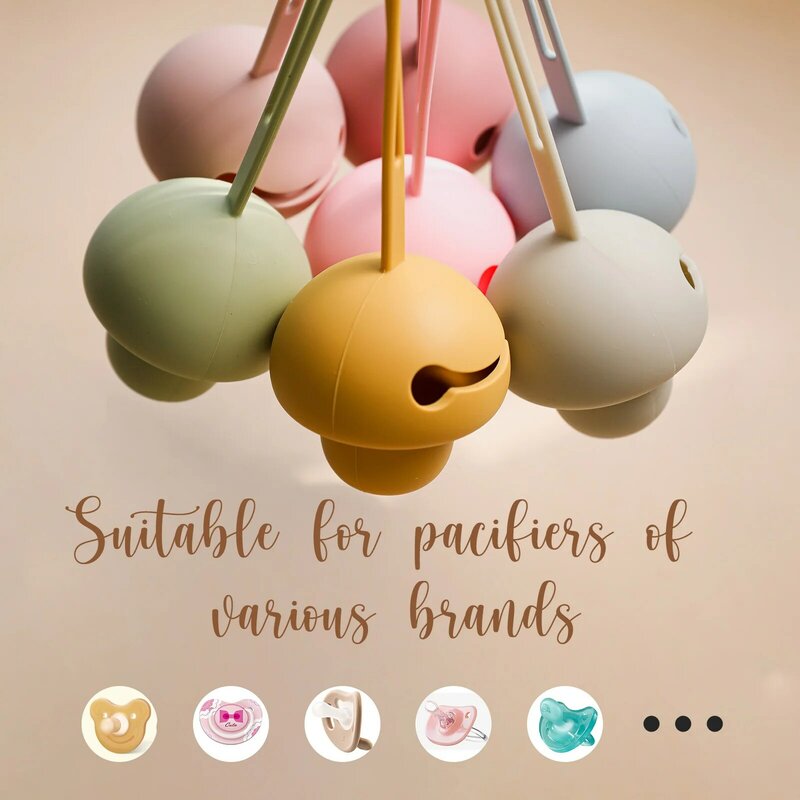 7 Colors New Baby Pacifier Holder Food Grade Silicone Infant Portable Soother Container Box Nipple Storage Box BPA Free