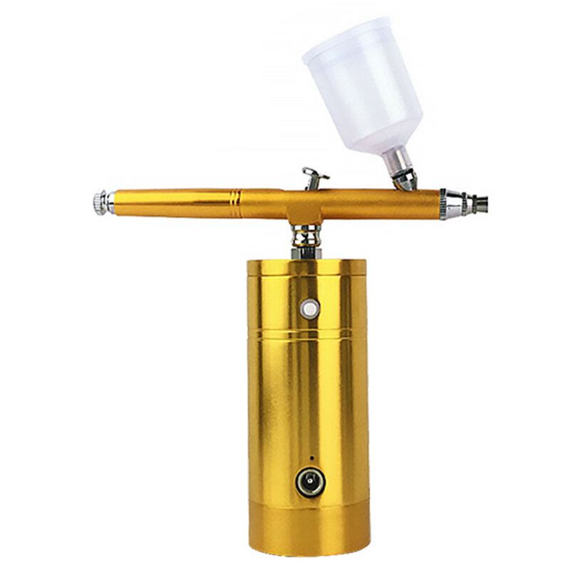 Portable Rechargeable Mini Air Compressor Kit Air-Brush Paint Spray Gun Airbrush For Nail Art Tattoo Craft Cake Fog Mist Sprayer