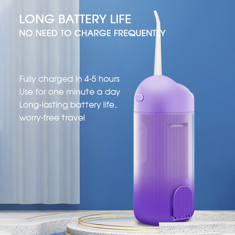 Boi 3 Modes 240ml Smart Retractable Adult Oral Irrigator Protect Sensitive IPX7 Water Thread For Teeth Dental Cleaning Devices