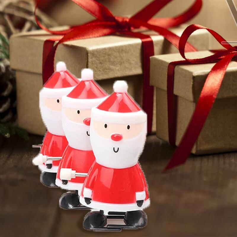 Mainan Jarum Jam Tahan Aus Mini Meningkatkan Suasana Natal Stocking Stuffer Jam Kerja Mainan Angin untuk Kejutan