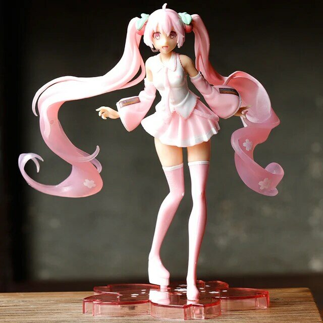 2020 New 23cm Anime Pink Sakura Ghost PVC Action Figures Girls Model Toys Collecting Gifts for Girls Dress wedding Spring
