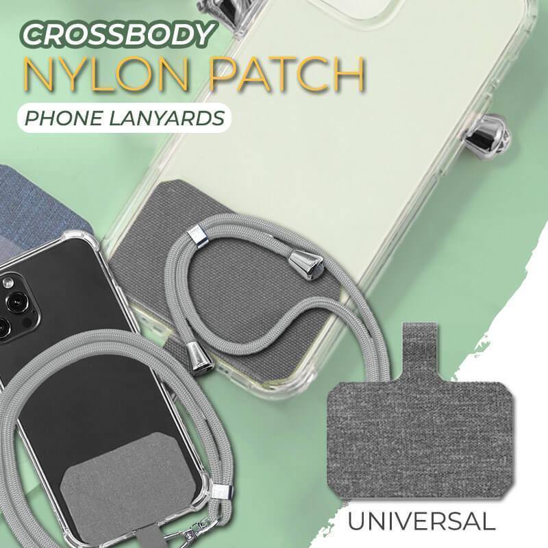 Universal Crossbody Nylon Patch Phone Lanyards Cordons de téléphone universels en nylon avec écusson sur le corps