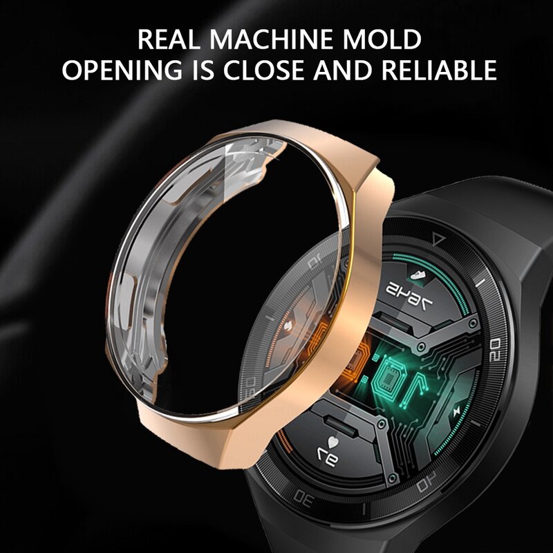 Case Voor Huawei Horloge GT2e Tpu Bumper Volledige Dekking Beschermende Frame Shellcase Smart Horloge Accessoires Voor Horloge GT2E Band